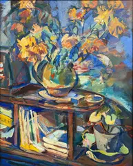 Rudolf Gopas, Still Life 2, oil on canvas board
