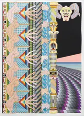 Jess Johnson, What You See/All there is, pen, fibre tipped markers, metallic paint and gouache on paper, 2015