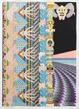 Jess Johnson, What You See/All there is, pen, fibre tipped markers, metallic paint and gouache on paper, 2015