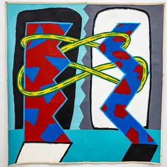 Gavin Chilcott, Madly in Love, acrylic on loose canvas