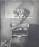Simon Kennedy, Still Life, charcoal on paper, 2002