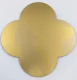 Max Gimblett, Remembrance, silkscreen-print on lacquered brass quatrefoil