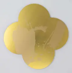Remembrance by Max Gimblett, silkscreen-print on lacquered brass quatrefoil, sold Sep 2025