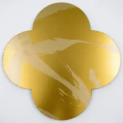 Remembrance by Max Gimblett, silkscreen-print on lacquered brass quatrefoil, sold Sep 2025