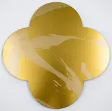 Max Gimblett, Remembrance, silkscreen-print on lacquered brass quatrefoil