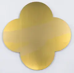 Remembrance by Max Gimblett, silkscreen-print on lacquered brass quatrefoil, sold Sep 2025