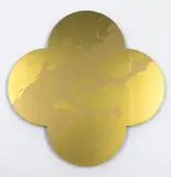 Max Gimblett, Remembrance, silkscreen-print on lacquered brass quatrefoil
