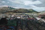 Connemara - scene from Ann's window by Edward John Evelyn Holmwood, oil on board, offered Sep 2025