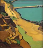 Harry Vye Miller, Road to the Bay, oil on canvas board