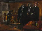 Garth Tapper, The Brewery Boys, oil on board