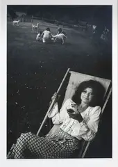 John B. Turner, Garden party guest, Kemp House, Kerikeri, 1975, 1975, gelatin silver print