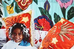 Glenn Jowitt, Hair Cut Ceremony, Rarotonga, Cook Islands, 1982, 1982, type C print
