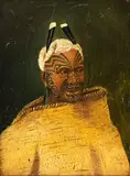 Helen Leech, Portrait of a Maori Chief, oil on board
