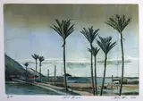 Stanley Palmer, Shed - Karamea, bamboo engraving and lithograph, 9/60