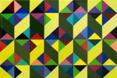 Anne Riethmaier, Brighter Down Under Series No. 3, acrylic and liquid glass on board