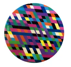 Anne Riethmaier, Contemporary Weave, acrylic and liquid glass on board
