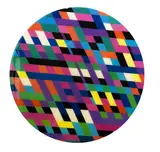 Anne Riethmaier, Contemporary Weave, acrylic and liquid glass on board