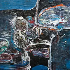 Richard Lewer, Untitled - From series 'No one likes a show off', acrylic on canvas