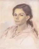 Una Platts, Sonia Juruss, oil on canvasboard