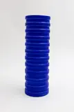 John Parker, Grooved vessel, blue glazed ceramic
