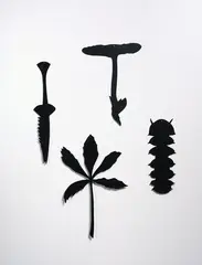 Richard Killeen, Primordial, acrylic lacquer on aluminium, four parts