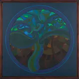 Sandy Adsett, Rakau (Tree) Series, acrylic on board