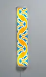 Michael Parekōwhai, The Bosom of Abraham, screenprinted vinyl on fluorescent light housing