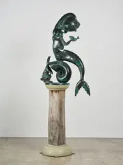 Paul Dibble, Looking and Listening for the Sea: Monument to the Hinterlands, cast bronze on original hardwood plinth, A/P from an edition of 5 plus an F/P