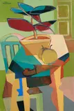 Louise Henderson, Cubist Still Life with Two Apples