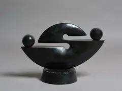 Paul Dibble, Soft Geometric Series 2, Model No. 7, cast bronze: unique edition