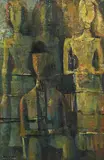 Jan Nigro, Pioneers: The Wedding, oil on board
