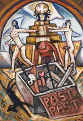 Nigel Brown, Past Past, oil on board