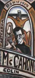Nigel Brown, Names Painting: McCahon (Smaller Version A), oil on canvasboard
