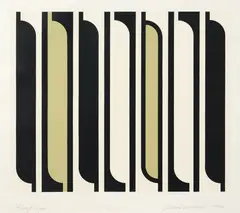 Gordon Walters, Rauponga, screenprint, 15/50