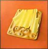 Michael Smither, Huntley and Palmers Cracker Biscuit, oil on board, 1973