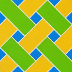 Small Lattice No. 173 by Ian Scott, acrylic on canvas, sold Jun 2025