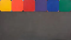 Chromatic - Meta Grey No. I by Milan Mrkusich, acrylic on board, sold Jun 2025