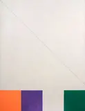 Milan Mrkusich, Achromatic with Orange, Purple and Green