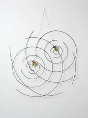 Neil Dawson, Cause and Effect, enamel on steel wire and brass