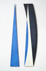 Roy Good, Pacific Corporation Series ‘Diptych’, acrylic on canvas, two parts