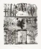 John Pule, In Another Country, lithograph, 1/15