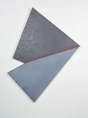 Ron Left, Untitled No. I: ‘Axial Series’, acrylic on shaped board