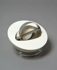 Marté Szirmay, Untitled, cast marble in polyester (Nelson marble dust), acrylic and stainless steel, 1981