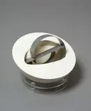 Marté Szirmay, Untitled, cast marble in polyester (Nelson marble dust), acrylic and stainless steel, 1981