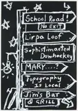 School Road! by John Reynolds, acrylic and oilstick on paper, sold May 2025