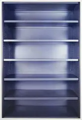 Frederick B. Butler Collection No. 26. Puke Ariki, New Plymouth, Empty Shelf. by Ann Shelton, type C print, edition of 3, sold May 2025