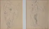 Duncan Grant, Standing Goddesses (Design for a Screen)