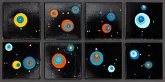 Seung Yul Oh, Untitled, oil and acrylic on canvas, eight parts