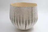 Mark Mitchell, Peak, ceramic, terra sigillata, oxide and gold leaf, 2018