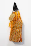 Rirkrit Tiravanija, Untitled 2010 - 2015, wood fired brick in ribbon carry bag, artist's original label attached